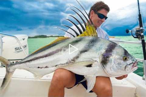 Once in a LIFETIME Catch! GIANT Rooster Fish (Catch Clean Cook)