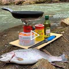 Creek Side TROUT CATCH and COOK