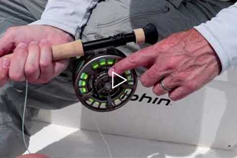 Setting the drag on a fly reel