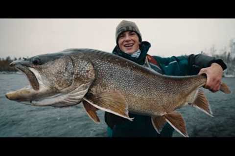 Incredible Late Fall Lake Trout Fishing - Kenanow Lodge, Manitoba