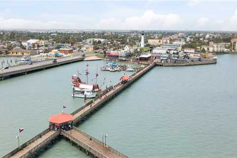 Fishing from a Pier in South Padre Island, TX