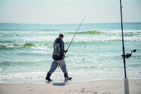 Stripers on Clams in the Summer Surf